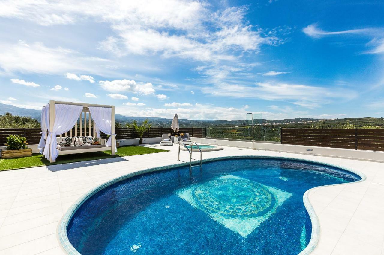 Caramel Villa, With 40M2 Pool & Spa Whirlpool, By Thinkvilla Pánormos المظهر الخارجي الصورة