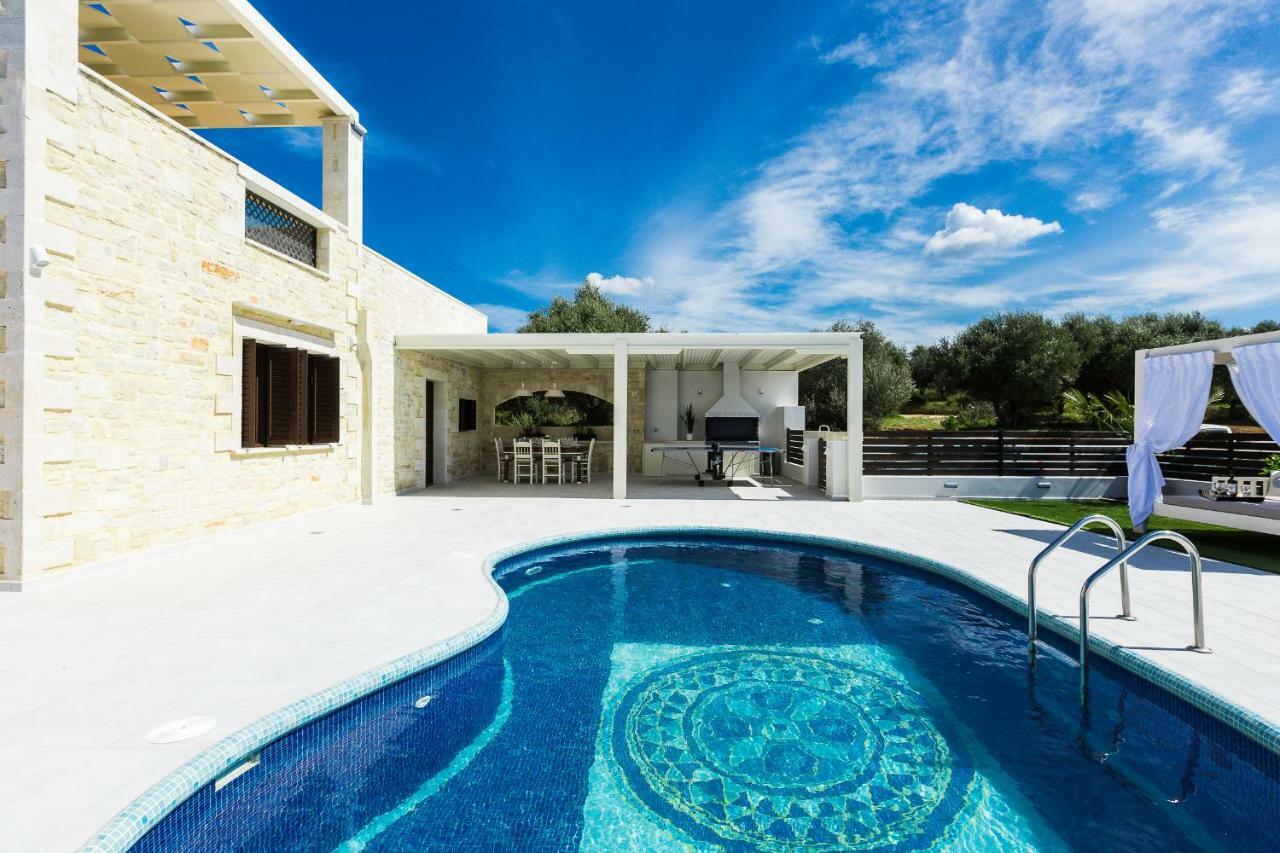 Caramel Villa, With 40M2 Pool & Spa Whirlpool, By Thinkvilla Pánormos المظهر الخارجي الصورة