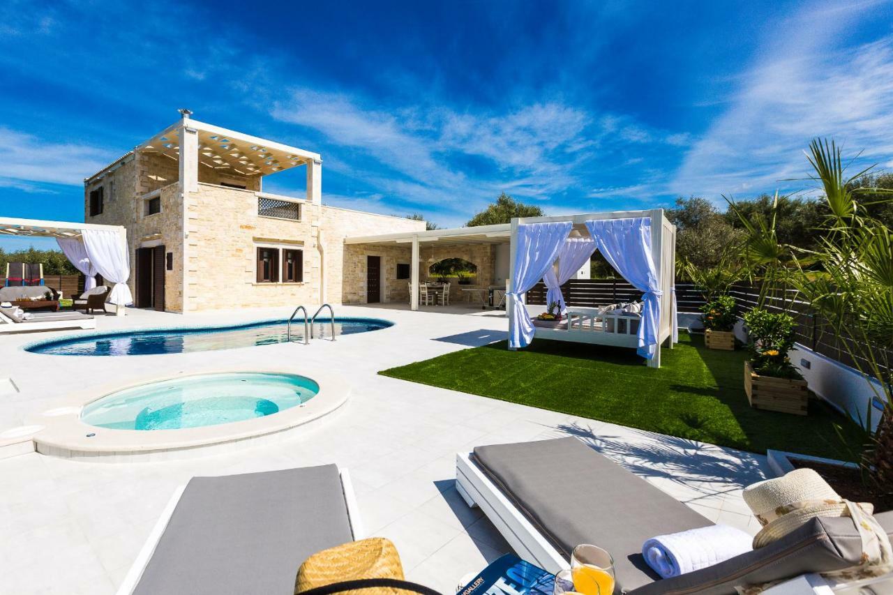 Caramel Villa, With 40M2 Pool & Spa Whirlpool, By Thinkvilla Pánormos المظهر الخارجي الصورة